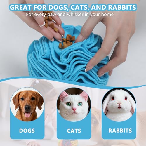 Blue Snuffle Ball for Dogs (Blue / Small)