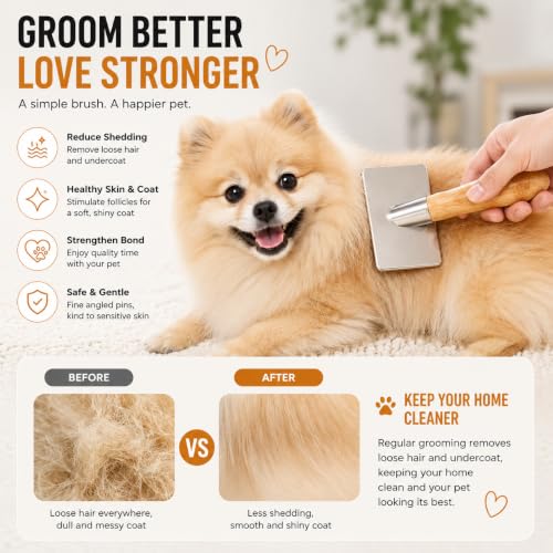 Shedding Dematting Dog Brush