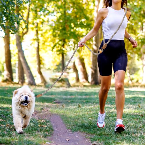 Hands Free Dog Leash (Camel / 7FT Hands Free)