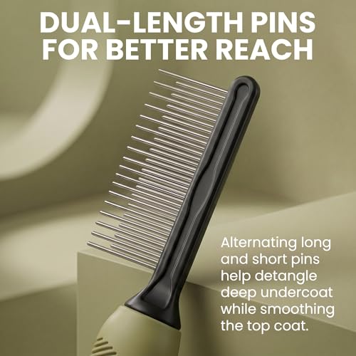 Poodle Grooming Comb (Green / Detangling Pet Comb)