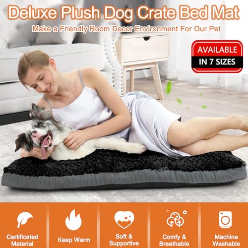 Dog Bed Medium Sized Dog (29.0"l X 19.0"w X 3.5"th / Black)