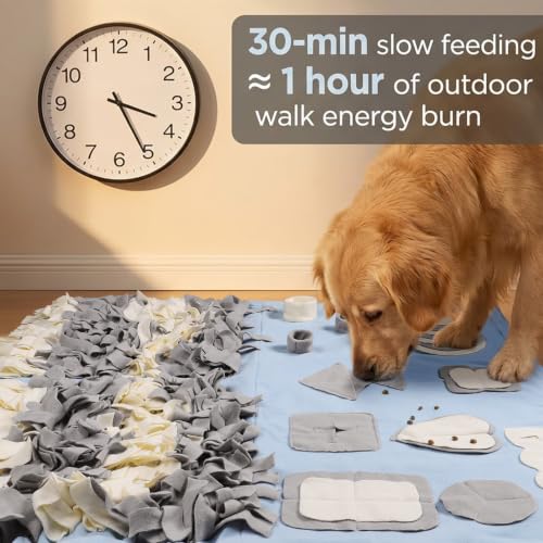 Snuffle Mat for Dogs (Blue / Large 38x38 inch)
