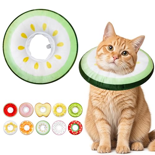 Cat Cone Collar Soft (Cucumber / Medium)