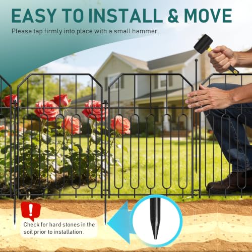 Garden Fence Total 19ft (Square arch with Curved)
