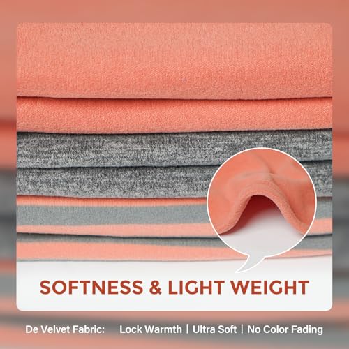 3Pack Dog Sweater with Sleeves Fleece Shirt for Medium Dogs (X-Large (30-50lbs) / 01# 3Pack(Orange+Grey+Stripe))