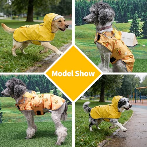 Reversible Dog Raincoat (Yellow / Small)