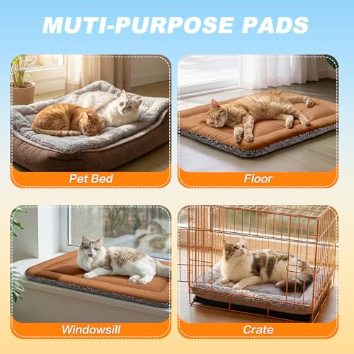 Self Warming Cat Bed (Dark Brown / 18"x24")