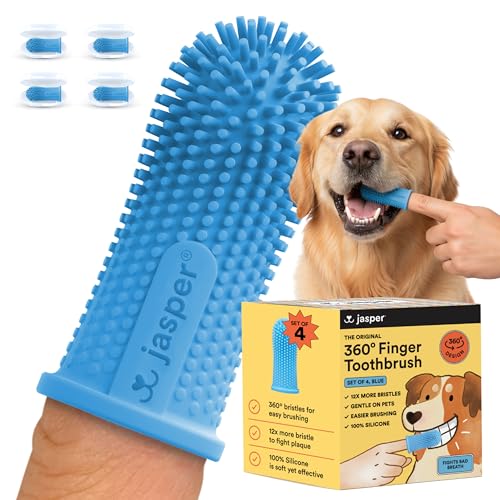 Dog Toothbrush (Blue (4-pack))