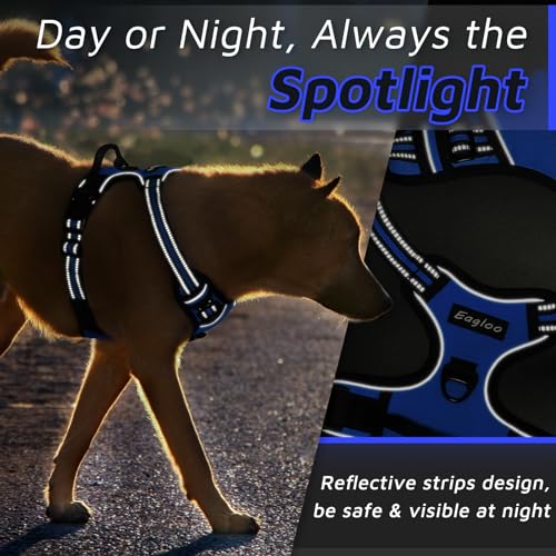 Dog Harness for Medium Sized Dogs (Medium / Blue)