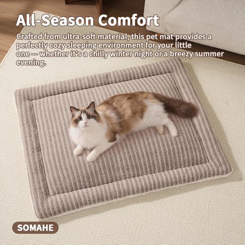 Self Warming Cat Bed Mat (Coffee / M(23.6×15.7x 1.5inch))