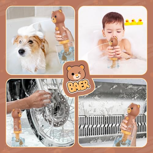 Dog Shampoo Foamer with Brush (400ml Bear)
