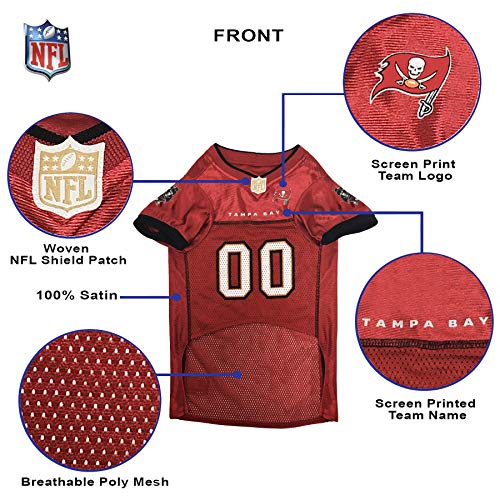 NFL NFC South Mesh Jersey for Dogs (Small / Tampa Bay Buccaneers)