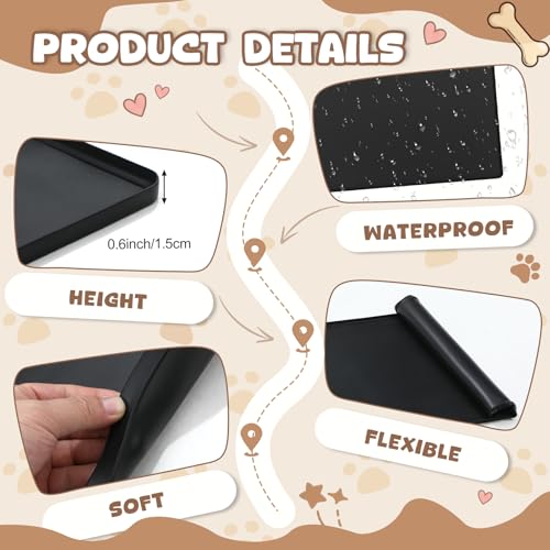 50" x 30" Silicone Pee Pad Holder Tray Extra Large Puppy Pee Pad Holder