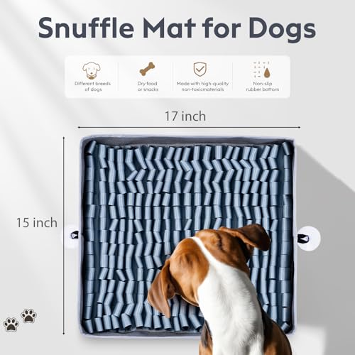 Snuffle Mat for Dogs (Silver / 17" X 15")