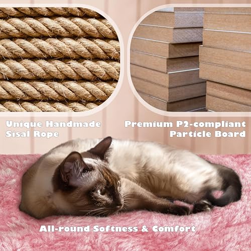 54in Cat Tree Tower (Pink / 54in)