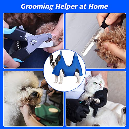 Pet Grooming Hammock (S for Small Dogs 30LB / Blue)