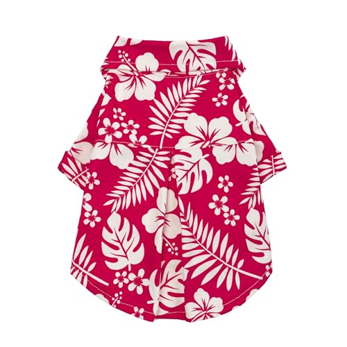 Hawaiian Floral Dog Shirt (X-Small / Tropical Flower)