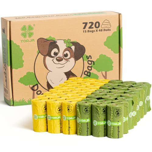 Dog Poop Bags Rolls with OK biobased Certified (1 Count (Pack of 720))
