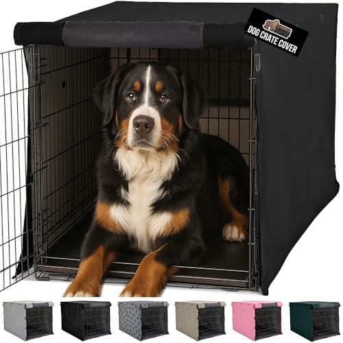 Dog Crate Covers (Black / 48" X 30" X 33")