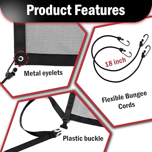 Dog Car Barrier Net (black)