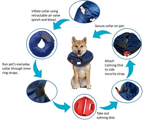 Calm Paws Protective Inflatable Collar Medium w (Medium)