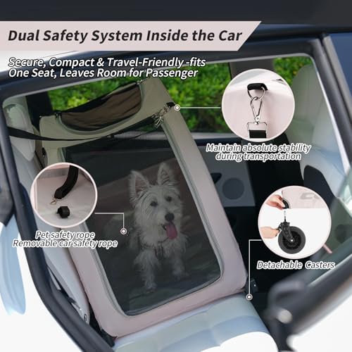 4 Wheel Pet Stroller for Dogs & Cats (Pink)