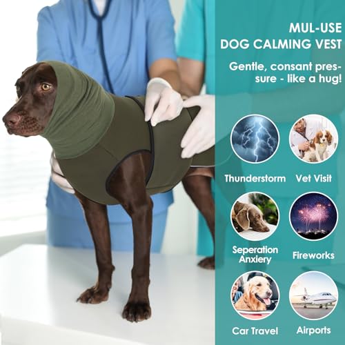 Dog Anxiety Vest (ArmyGreen / X-Large)