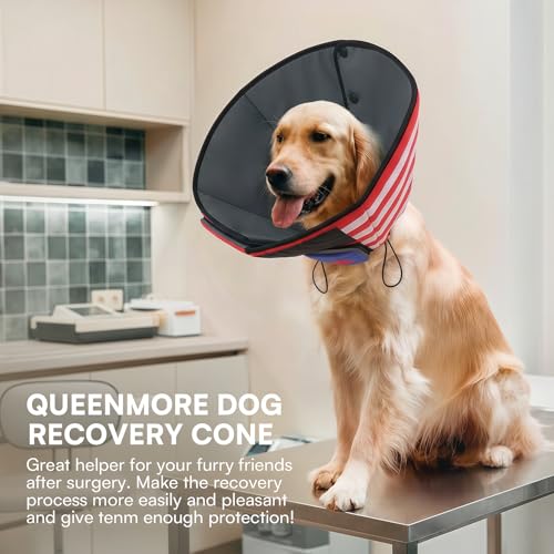 Dog Cones for Small Dogs (S / USAFlag)
