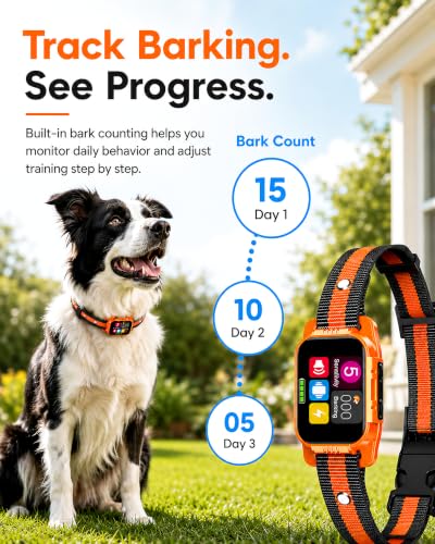 Smart Dog Bark Collar (Orange)