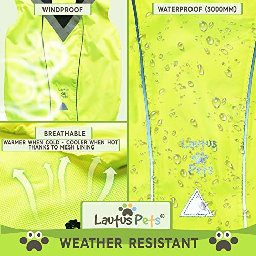 Waterproof Dog Rain Coat (Yellow / Large)