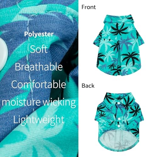 Hawaiian Coconut Palm Dog Shirt (Large / Coconut Palm)