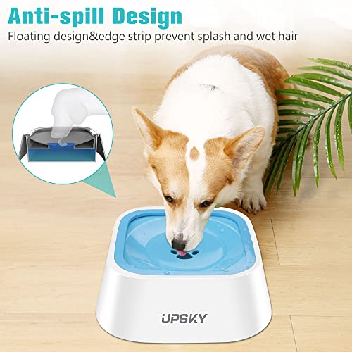35oz No Spill Pet Water Bowl (Blue)