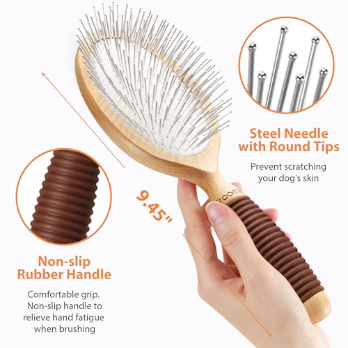 Dog Brush for Long Haired Dogs (Long Pin for Long Haired)
