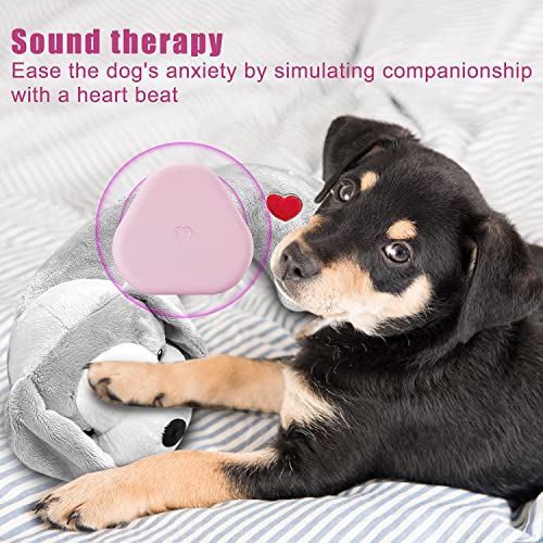 Hearbeat Toy for Dog Anxiety Relief Behavioral Training Aid Toy (Grey)