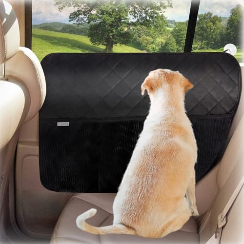 2PCS Car Door Protector for Dogs Pet Car Door Cover (Black)
