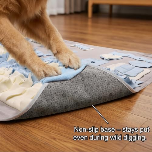 Snuffle Mat for Dogs (Grey / Large 38x38 inch)