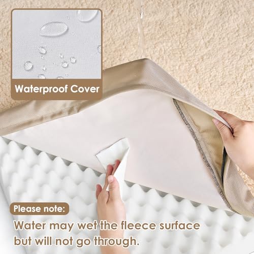 Orthopedic Dog Bed Large with Removable Washable Cover (50*36*4 inches / khaki)