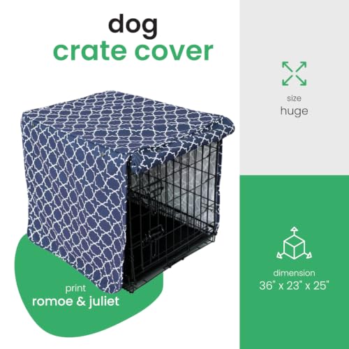 Romeo & Juliet Dog Crate Cover (Romeo & Juliet / 36.0"L x 23.0"W x 25.0"H)