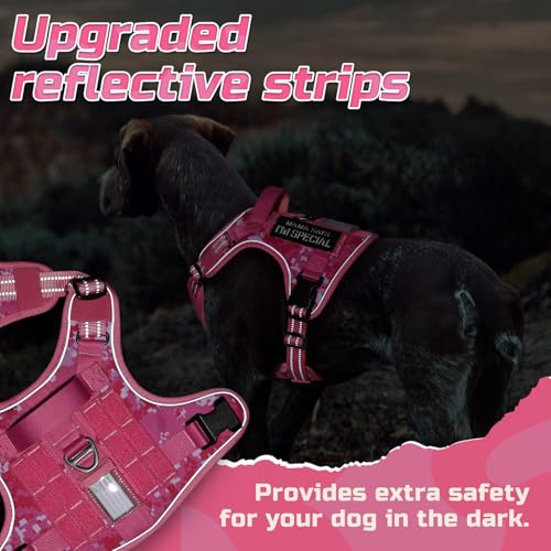 Tactical Dog Harness for Small (Pink camo / Small)