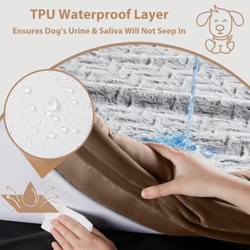 XXL Extra Large Orthopedic for Senior Dog BedComfy Sleeping (Brown / XX-L (45x35x7in))