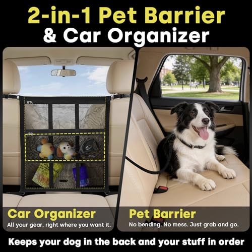 Upgraded Dog Car Barrier