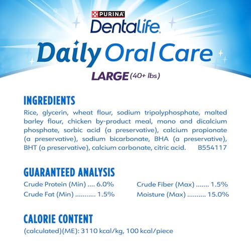 Purina DentaLife Made in USA Facilities Large Dog Dental Chews (18 Count (Pack of 2))