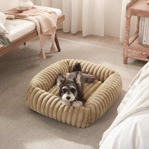 Dog Bed Medium Size Dog (Beige / M Plus (30"x24"x8"))