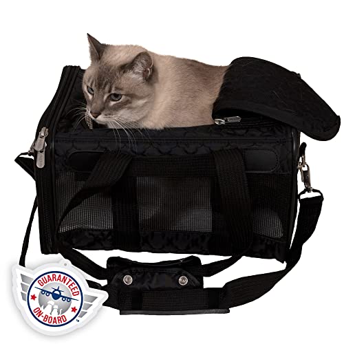 Original Deluxe Travel Pet Carrier (15.0"L x 10.0"W x 8.5"H / Black Lattice)