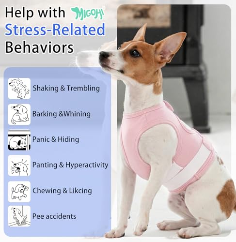 Small Dog Anxiety Vest (Pink / Small (Chest: 20.5"/52cm))