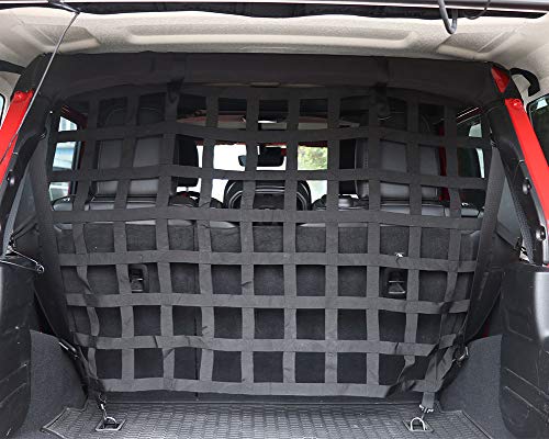 Pet Net Vehicle Safety Mesh Dog Barrier for Jeep Wrangler 4