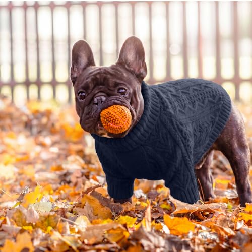 Dog Sweater for Large Dogs (L / Navy Blue)