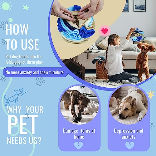 Pet Snuffle Ball (Serenity blue / 15cm)