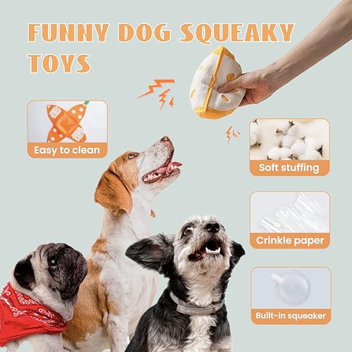 Hide and Seek Plush Dog Toys (orange)
