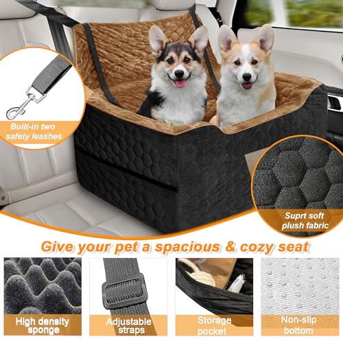 Dog Car Seat for Medium (BlackBrown / Large)